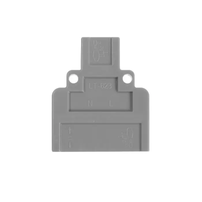 Клемма электрическая проходная, 32 А, 0.08-4 мм2, фаза/ноль, 2 ввод 6 вывод, набор 10 шт.