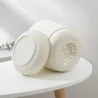 Горшок для цветов с поддоном &laquo;Вельвет&raquo;, 1,6 л, d=14 см, цвет белый ротанг