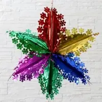 Украшение новогоднее фольгированное &laquo;Маленькие снежинки&raquo; 52&times;52 см