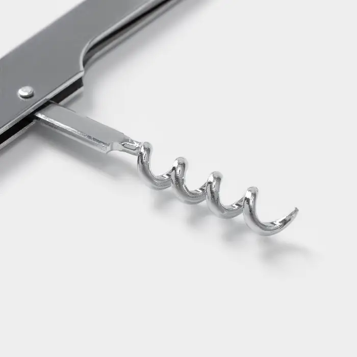 Штопор-открывашка Доляна &laquo;Универсальная&raquo;, h=14 см, серебристый