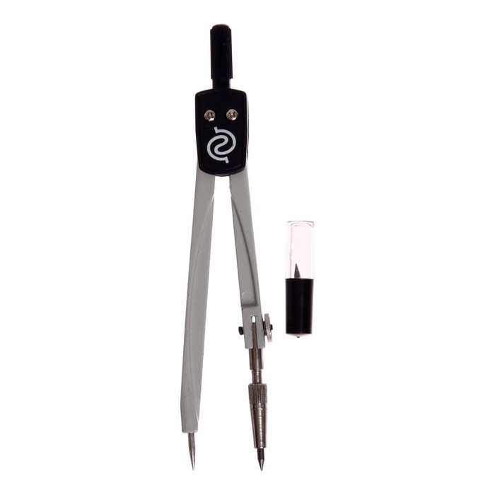 Циркуль металлический + грифели GLOBUS «Школа», 2 предмета (циркуль литой, окрашенный, пенал с запасным грифелем), в футляре Циркуль металлический + грифели GLOBUS «Школа», 2 предмета (циркуль литой, окрашенный, пенал с запасным грифелем), в футляре