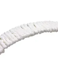 Набор корзин 3 шт пластик 20х20х11 17х17х9 14х14х7 см ручка h=10см белый круг