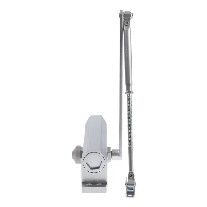 Доводчик дверей ТУНДРА d=150SL, до 150 кг, цвет серебро