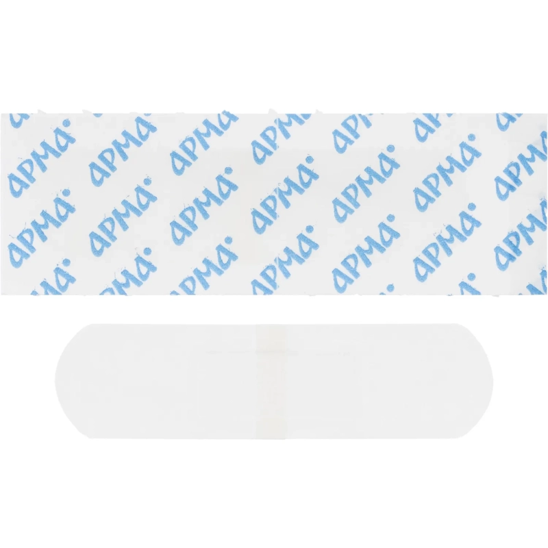 Лейкопластырь,19х72мм полимер.прозрач.ПЭ,100 шт/уп,АРМА