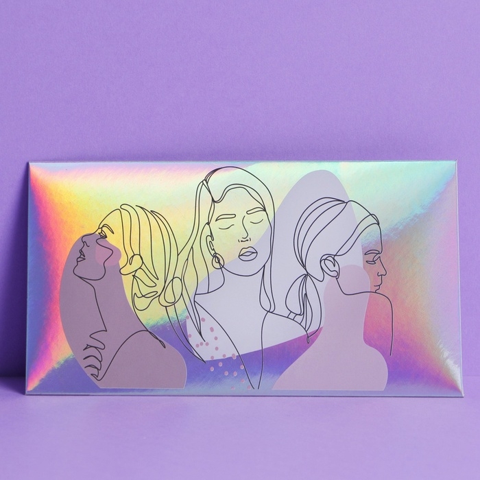 Набор  конвертов для денег «Тебе», голография, 5 шт Набор  конвертов для денег «Тебе», голография, 5 шт