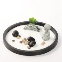 Сад камней &laquo;Маленький будда - медитация в саду&raquo;, 19&times;19&times;8 см