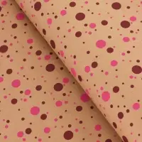 Крафт бумага «Конфетти» розовый/бордовый на коричневом фоне, 0.72×10±5% м, 60 г Крафт бумага «Конфетти» розовый/бордовый на коричневом фоне, 0.72×10±5% м, 60 г