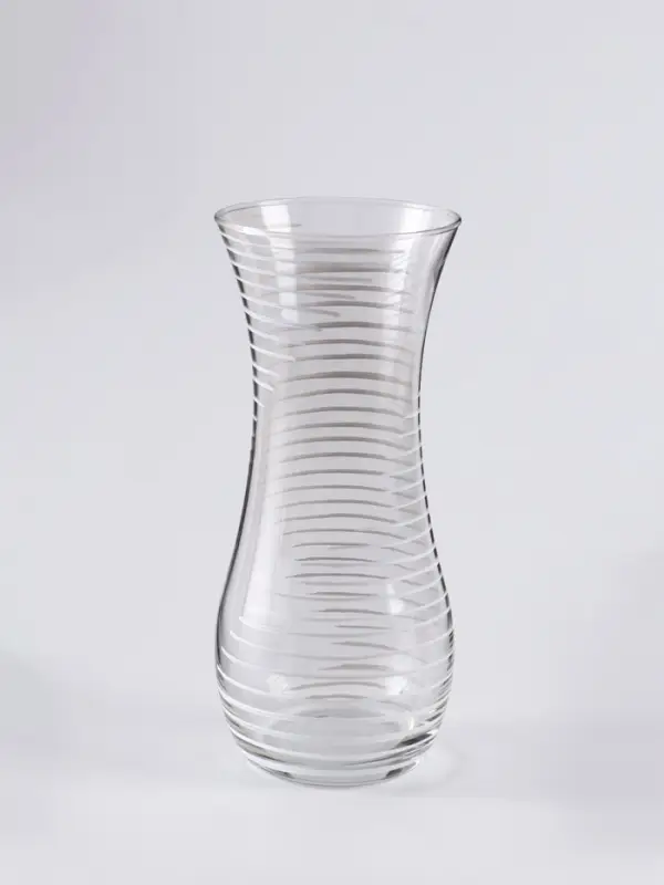 Ваза &laquo;Бриз&raquo;, дымка, h=26 см, стекло, прозрачная
