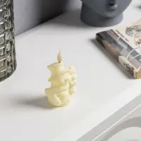 Светодиодная фигура &laquo;Снеговик&raquo; 7&times;12.5&times;5.5 см, пластик, от батареек AG13&times;3, свечение тёплое белое