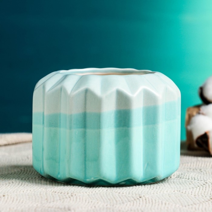 Кашпо  Кашпо "Симпл" зеленое, 11х11х9 см