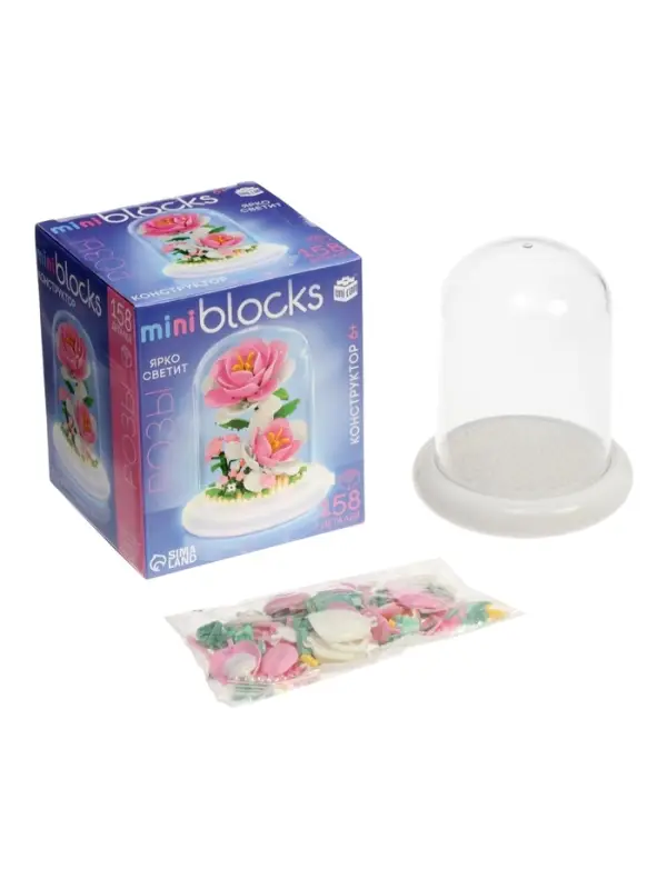 UNICON Конструктор Mini Blocks Розы 158 деталей, свет UNICON Конструктор Mini Blocks Розы 158 деталей, свет