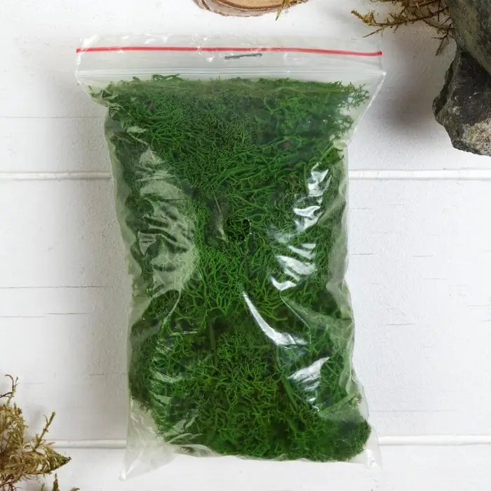 Мох стабилизированный &laquo;Салатовый&raquo; 45 г (&plusmn;5 г).