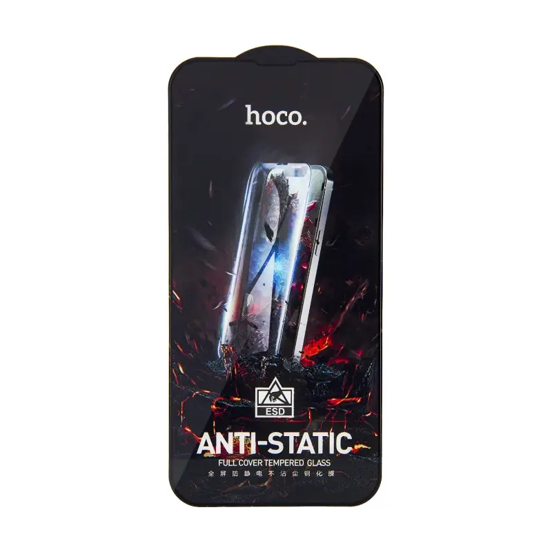 Защитное стекло для iPhone 13 Pro Max/14 Plus Full Screen HD Anti-Static G10 Hoco Black без упаковки