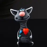 Фигура "Кот романтик" 8х5х5 см