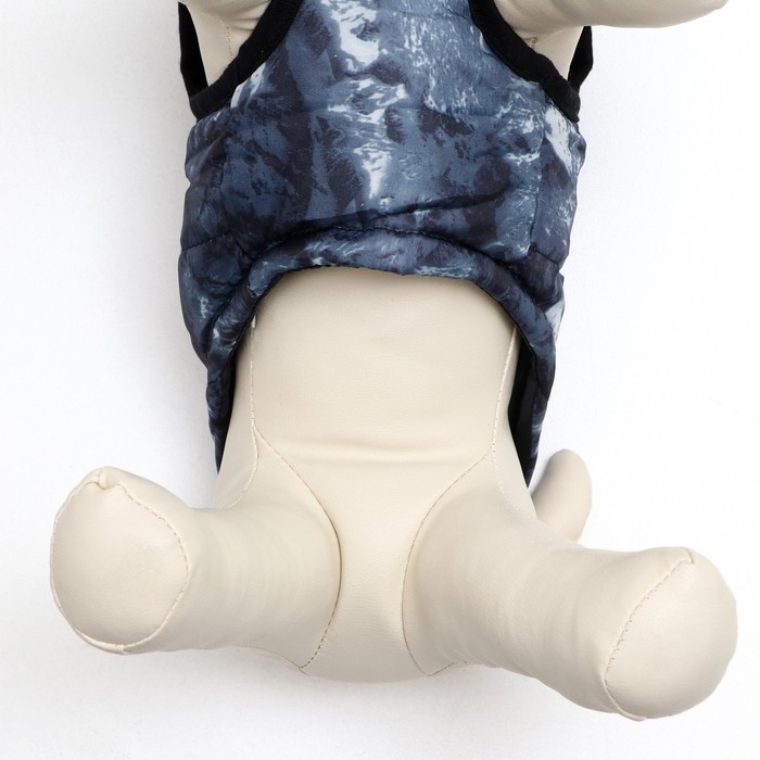 Куртка для собак на молнии  Куртка для собак на молнии "Содалит", размер XS,  синяя (ДС 21, ОШ 22, ОГ 30 см)