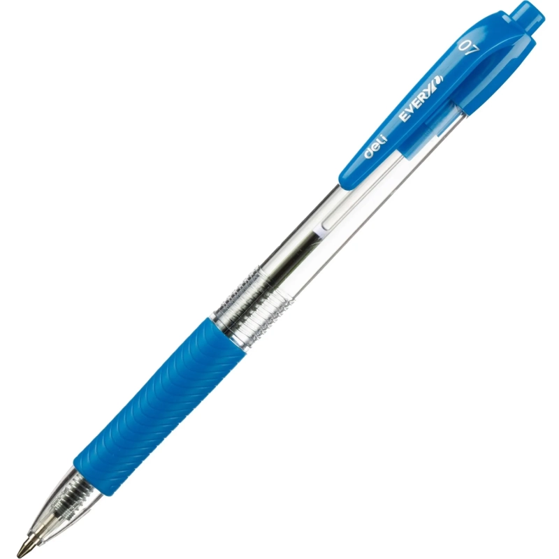 Ручка шариковая автомат. Deli Every, EQ60-BL,син,пул нак.0,7мм