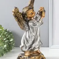 Фигура "Ангел с фонарём" 34х22х15 см