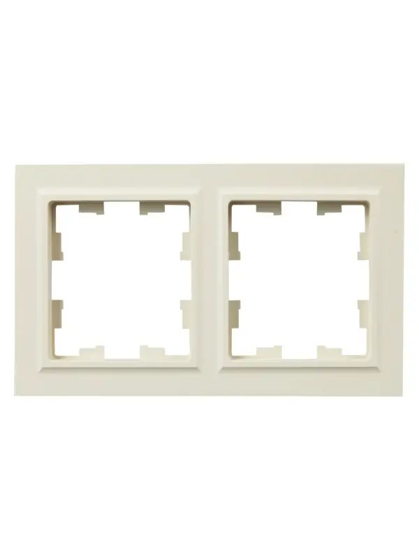 BRITE Рамка 2 поста IP44 РУ-2-БрКр-44 бежевый