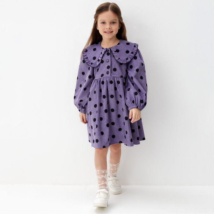 Платье детское вельветовое KAFTAN Платье детское вельветовое KAFTAN "Горошек" р.32 (110-116 см)
