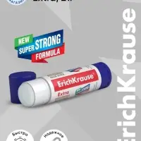 Клей-карандаш, ErichKrause Extra, PVP, усиленная формула, 21 г