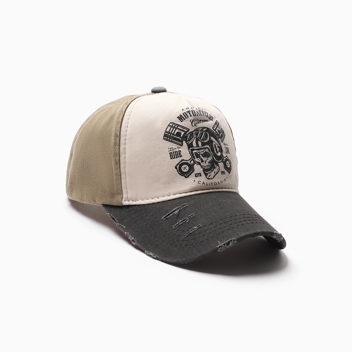 Кепка мужская MINAKU Кепка мужская MINAKU "Motorcycler", цвет хаки, размер 56-58