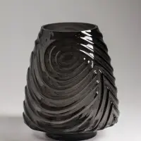 Ваза для цветов &laquo;Флер&raquo;, 19.5&times;16 см, стекло, серая