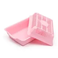 Туалет глубокий с сеткой 36&times;25&times;9 см, розовый
