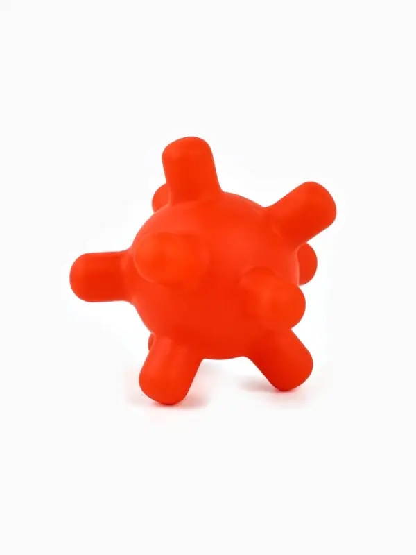 Игрушка пищащая &laquo;Мячик шипы&raquo; 5 см, красная