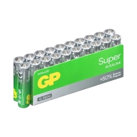 Батарейка алкалиновая GP Super Alkaline G-Tech, AAA, LR03-20BOX, 1.5В, набор, 20 шт