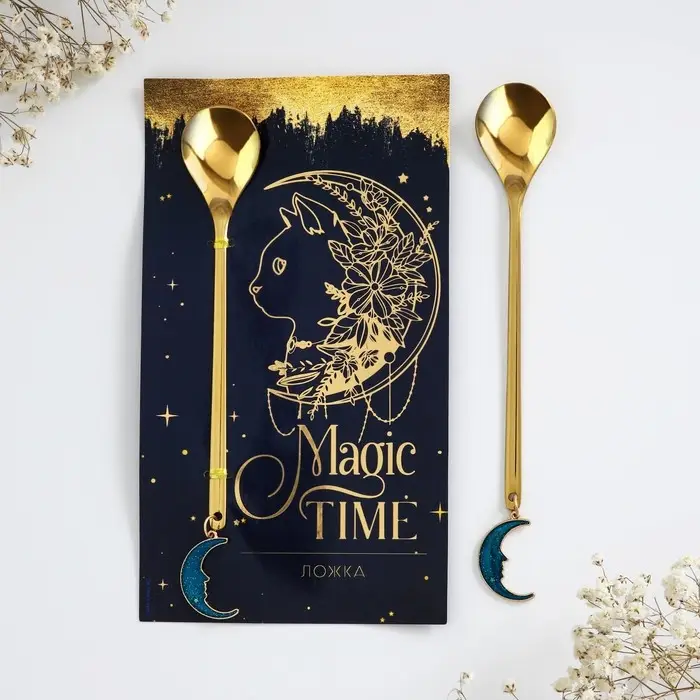 Ложка с подвесом «Magic time», 3 х 15 см. Ложка с подвесом «Magic time», 3 х 15 см.