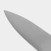 Нож кухонный шеф Sharp, лезвие 30.5 см, нержавеющая сталь, чёрная ручка