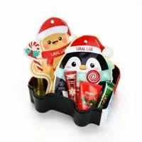 Новогодний подарочный набор косметики: маска для лица 2 шт, крем для рук и бальзам для губ, URAL LAB Новогодний подарочный набор косметики: маска для лица 2 шт, крем для рук и бальзам для губ, URAL LAB