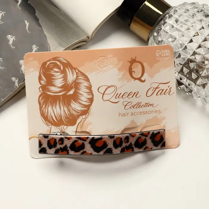 Заколка-автомат для волос Заколка-автомат для волос "Африка" 8,3 см, микс