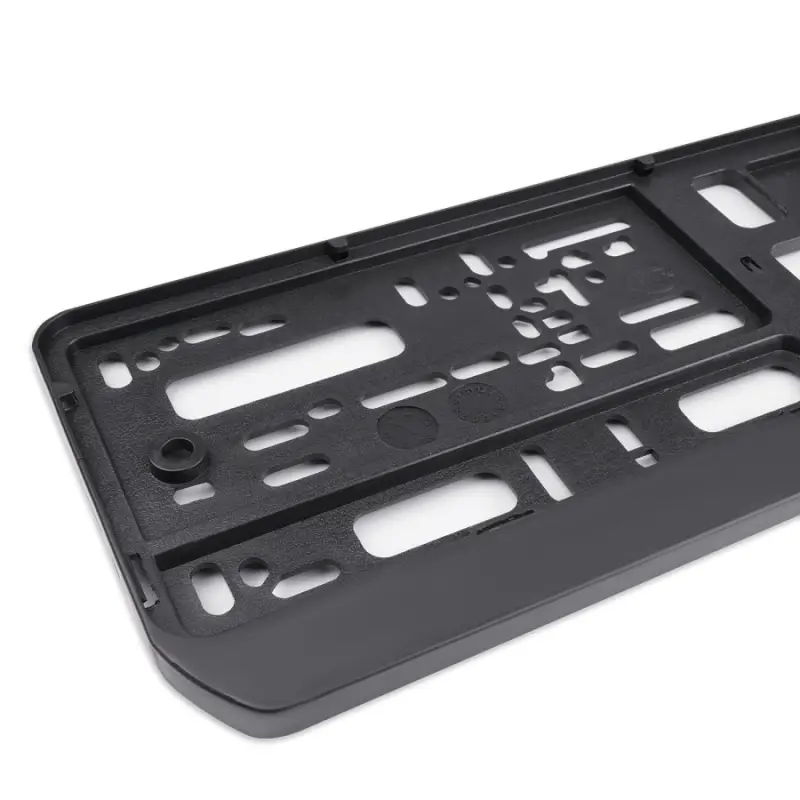 Рамка под номерной знак односоставная (чёрная) AVS RN-01