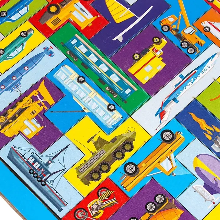 Головоломка тетрис Лесная мастерская &laquo;Большой транспорт&raquo;, 44 детали