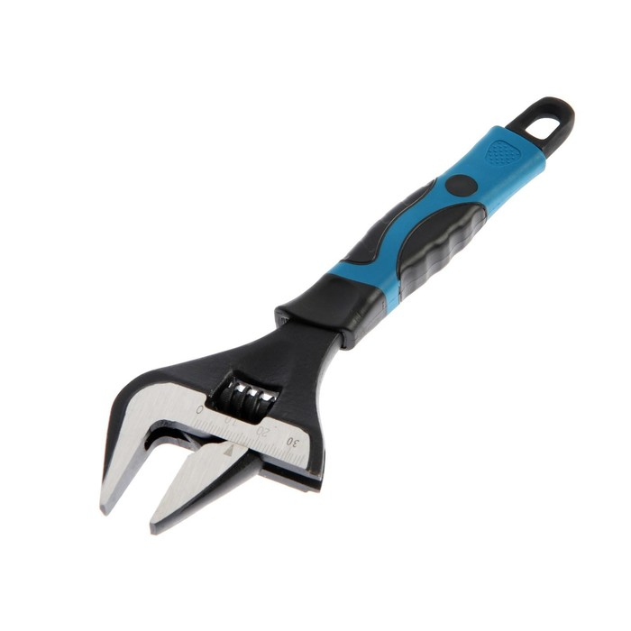 Ключ разводной с тонкими губками ТУНДРА, 2К рукоятка, раскрытие губок до 38 мм, 200 мм Ключ разводной с тонкими губками ТУНДРА, 2К рукоятка, раскрытие губок до 38 мм, 200 мм