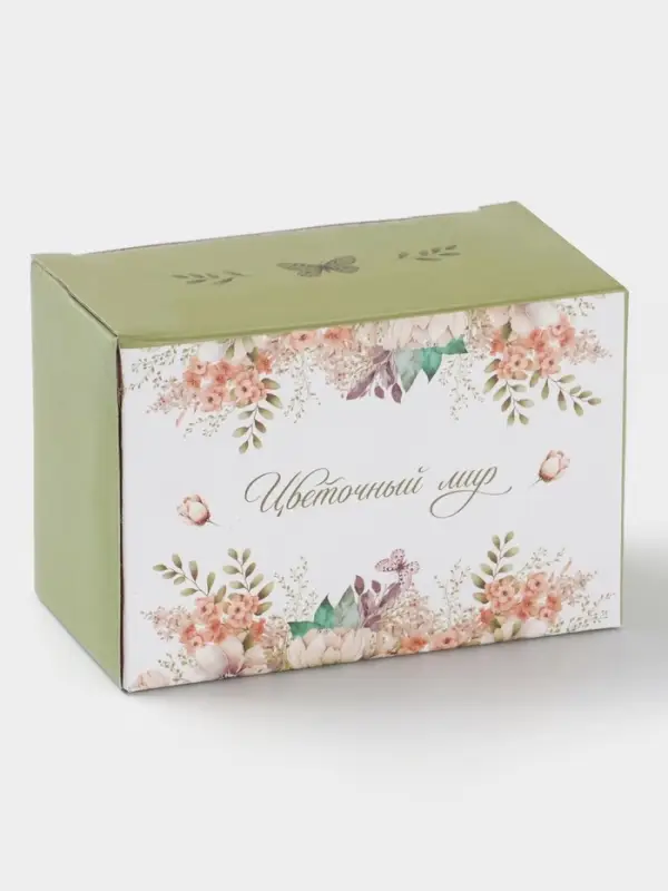 Набор для специй Доляна &laquo;Цветы&raquo;, 2 предмета: солонка, перечница 130 мл, доломит, белый