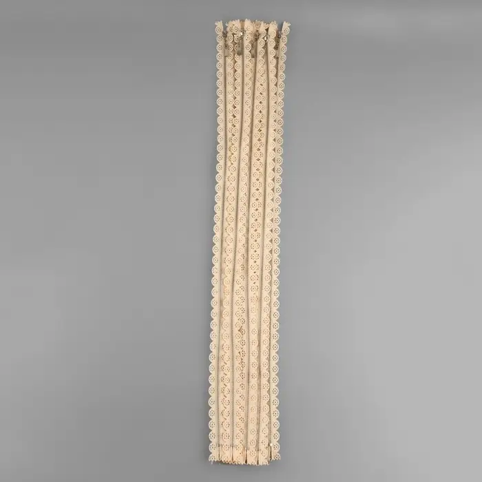 Молния металлическая, №3, неразъёмная, замок автомат, 60 см, бежевая Молния металлическая, №3, неразъёмная, замок автомат, 60 см, бежевая