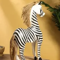 Сувенир «Зебра», 30×10×45 см, дерево, чёрно-белый Сувенир «Зебра», 30×10×45 см, дерево, чёрно-белый