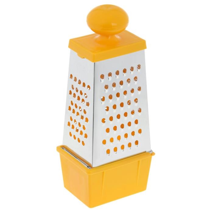 Тёрка «Комфорт», 4 грани с контейнером 450 мл и круглой ручкой, 11×8,5×28 см, цвет МИКС Тёрка «Комфорт», 4 грани с контейнером 450 мл и круглой ручкой, 11×8,5×28 см, цвет МИКС