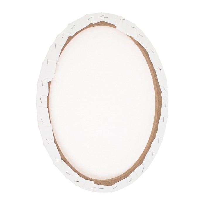 Холст на подрамнике овальный, хлопок 100%, грунт акриловый, 1,5*30*40 см, мелкозернистый, 280г/м² Холст на подрамнике овальный, хлопок 100%, грунт акриловый, 1,5*30*40 см, мелкозернистый, 280г/м²