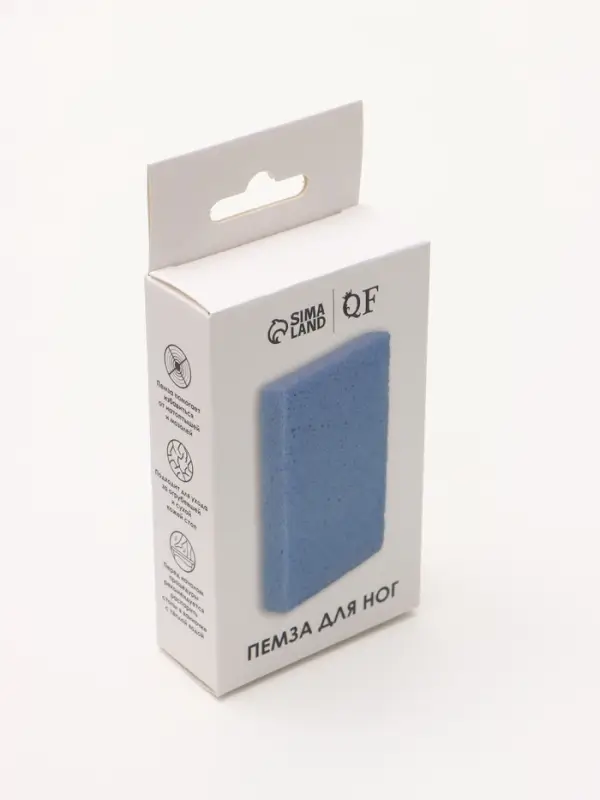 Пемза для педикюра, 10&times;6 см, в коробке, МИКС