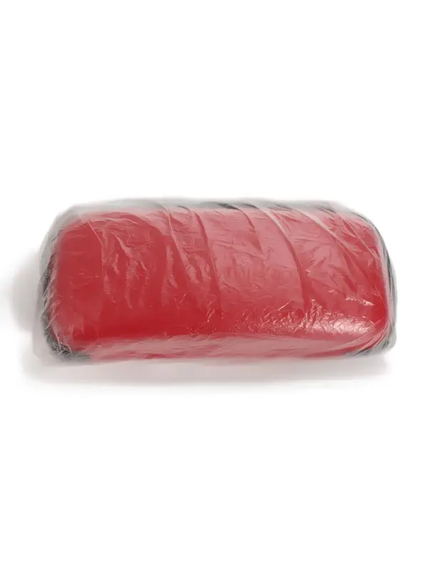 Футляр для очков на молнии, длина 16 см, цвет красный