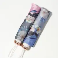 Зонт механический &laquo;Весна&raquo;, 4 сложения, 8 спиц, R=49/55 см, d=98 см, МИКС