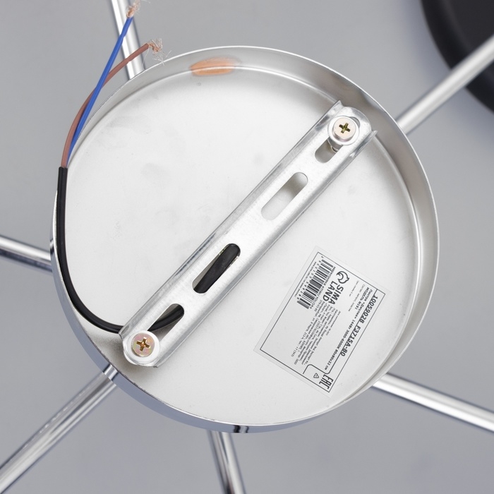 Люстра Люстра "Джулия" 6хLED 144Вт 3000-6000К черно-хромовый 80х80х22 см