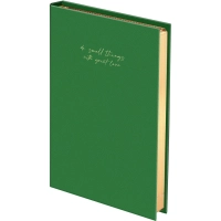 Ежедневник недатированный зеленый, А5 136 л., Do small things, ATTACHE