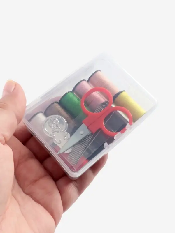 Швейный набор, 22 предмета, в пластиковом контейнере, 7.8&times;5.7&times;2.7 см