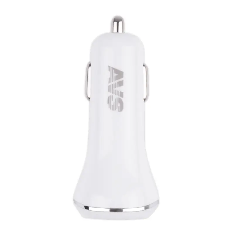 USB автомобильное зарядное устройство AVS 2 порта UC-322 (2,4А, белый)