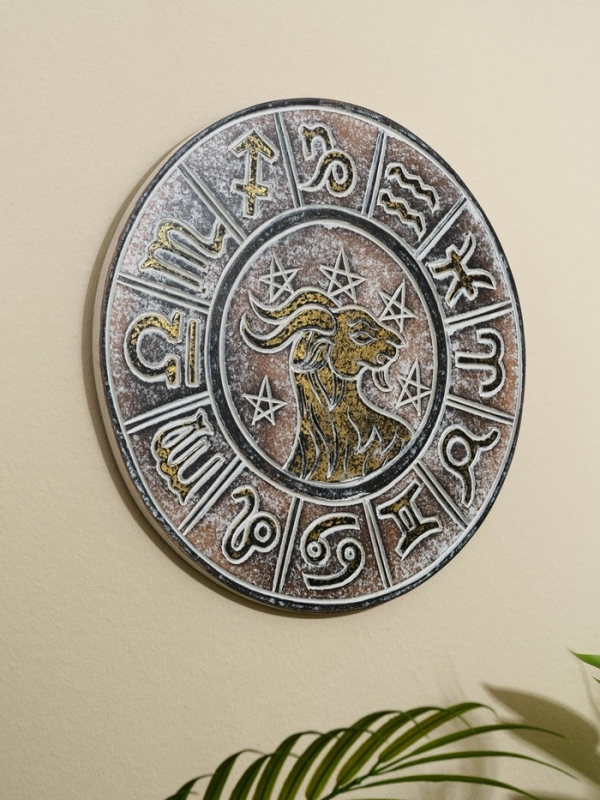 Панно резное МДФ "Козерог", 30х30х2 см