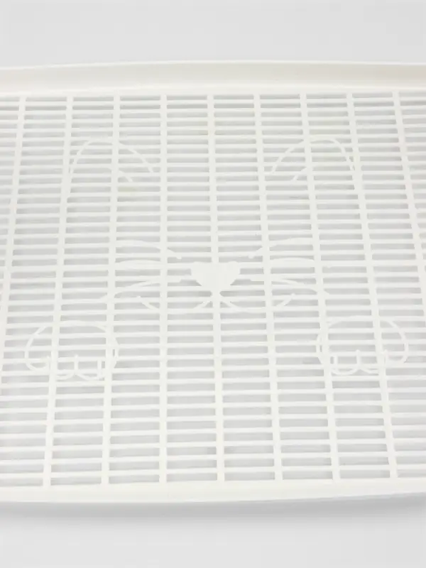 Туалет с сеткой, 44&times;33&times;11.5 см, бежевый, белый